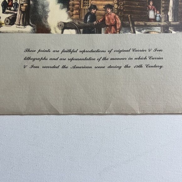 Currier & Ives Print Lot of 12 - Orig. Folder 9" x 12" Reprints Wall Art Vintage - Picture 3 of 16